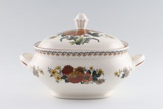 Franciscan Mandalay Vegetable Tureen with Lid square-lidded-2 handles 3pt