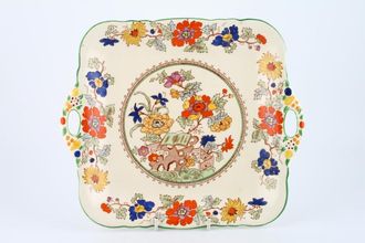 Sell Masons Bible Pattern - Coloured Cake Plate Square, handled 10 5/8"