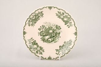 Masons Fruit Basket - Green Breakfast Saucer Same as soup cup saucer. Size and depth may vary 6 3/4"