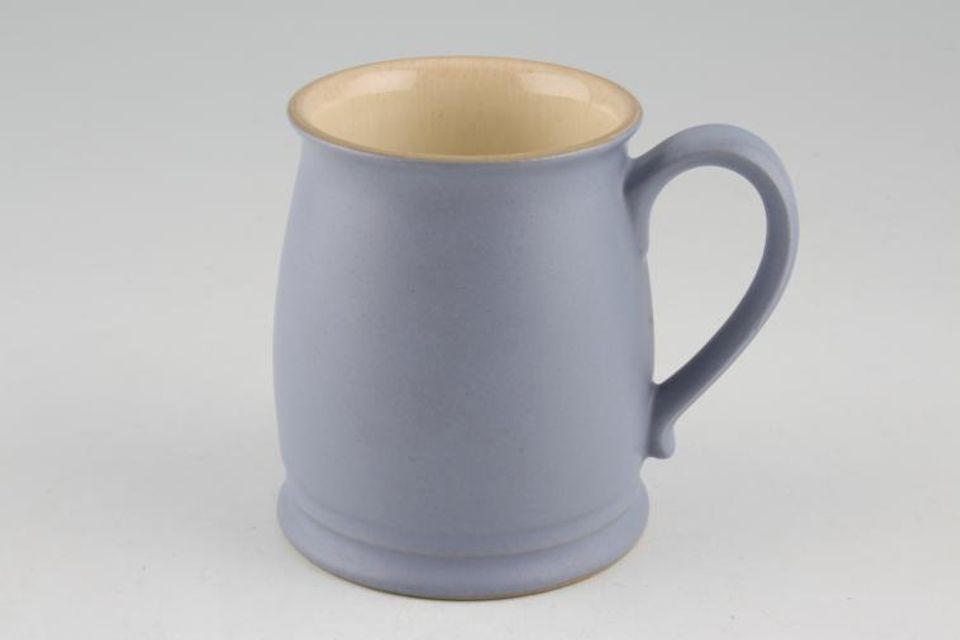 Denby Tudor Mugs Mug Tudor Shape-Blue Outer-Cream Inner, Matt finish on outer 3 1/8" x 4"