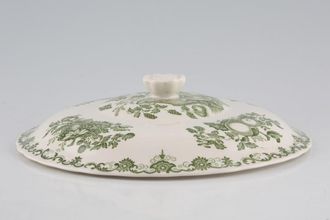 Sell Masons Fruit Basket - Green Vegetable Tureen Lid Only Low - for squat tureen