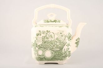 Masons Fruit Basket - Green Teapot Square Tea Kettle
