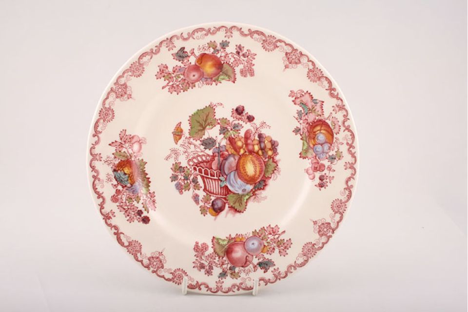 Masons Fruit Basket - Pink Breakfast / Lunch Plate 8 3/4"