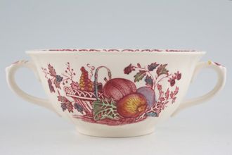 Sell Masons Fruit Basket - Pink Soup Cup Pattern in base - embossed outside
