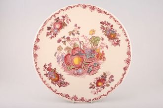 Masons Fruit Basket - Pink Gateau Plate 12"