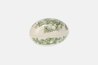 Masons Fruit Basket - Green Egg trinket box 4 1/4"