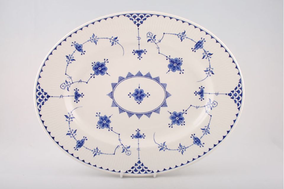 Masons Denmark - Blue Oval Platter 12"