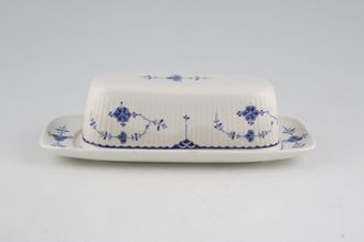 Sell Masons Denmark - Blue Butter Dish + Lid Oblong 8 1/4" x 3 3/4"