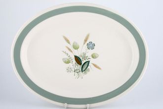 Wood & Sons Clovelly - Blue Oval Platter 14 1/2"
