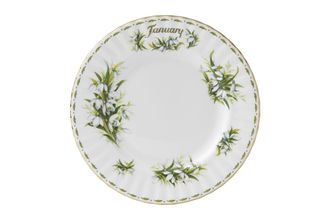 Sell Royal Albert Flower of the Month Series - Montrose Shape Dinner Plate January - Snowdrops