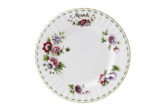 Sell Royal Albert Flower of the Month Series - Montrose Shape Dinner Plate March - Anemones