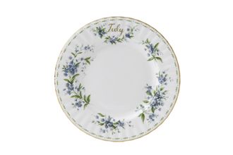 Sell Royal Albert Flower of the Month Series - Montrose Shape Dinner Plate July - Forget Me Not