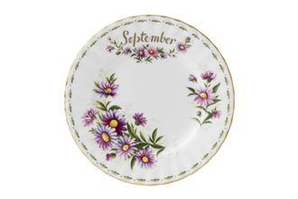 Sell Royal Albert Flower of the Month Series - Montrose Shape Dinner Plate September - Michaelmas Daisy