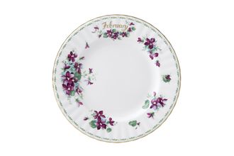 Sell Royal Albert Flower of the Month Series - Montrose Shape Dinner Plate February - Violets