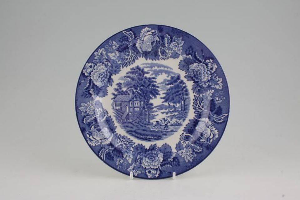 Wood & Sons English Scenery - Blue Salad/Dessert Plate Pattern 1 7 3/4"