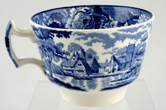 Wood & Sons English Scenery - Blue Breakfast Cup patterned inner 3 7/8" x 2 3/4"