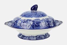 Wood & Sons English Scenery - Blue Vegetable Tureen with Lid Footed thumb 1