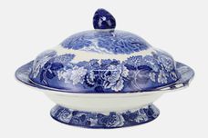 Wood & Sons English Scenery - Blue Vegetable Tureen with Lid Footed thumb 3