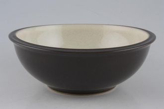 Denby Energy Soup / Cereal Bowl Cream and Charcoal 7"