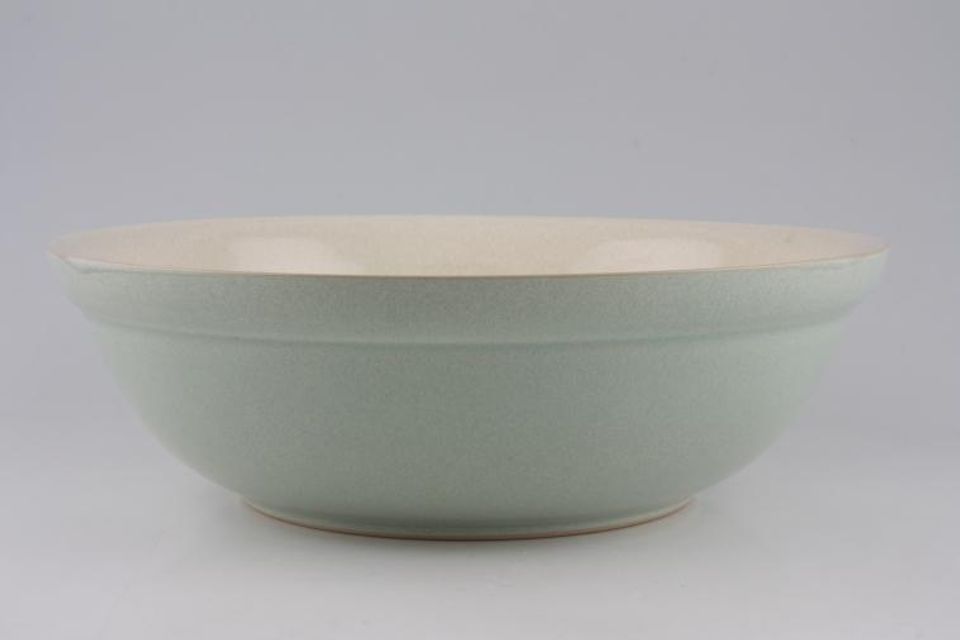 Denby Energy Serving Bowl Celadon Green and Cream 11 3/4" x 3 3/4"