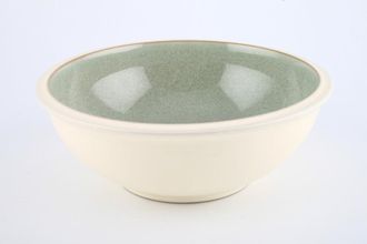 Denby Energy Soup / Cereal Bowl Celadon Green and Cream 7"
