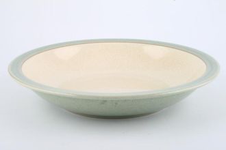Denby Energy Rimmed Bowl Cream and Celadon Green 8 1/2"
