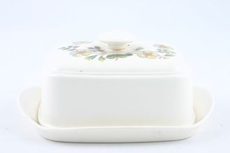Marks & Spencer Autumn Leaves Butter Dish + Lid Melamine - Pattern on Top of the Lid