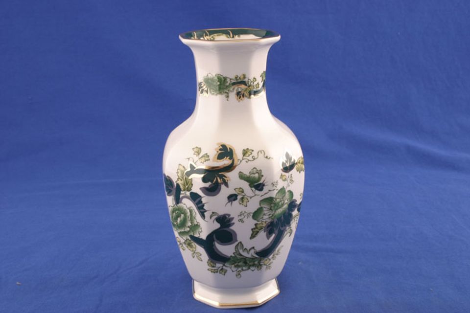 Masons Chartreuse Vase Indian vase 8"