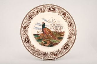 Masons Game Birds - Brown Edge Dinner Plate The Pheasant - dark brown edge 10 1/2"