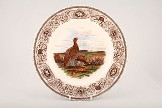 Sell Masons Game Birds - Brown Edge Dinner Plate The Red Grouse - dark brown edge 10 1/2"
