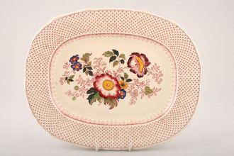 Sell Masons Paynsley - Pink Oval Platter 11 1/2"