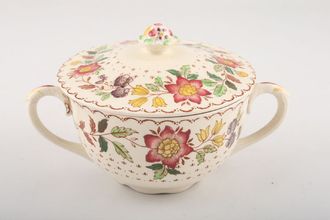 Masons Arbor - Brown Border Soup Cup With two handles and lidded
