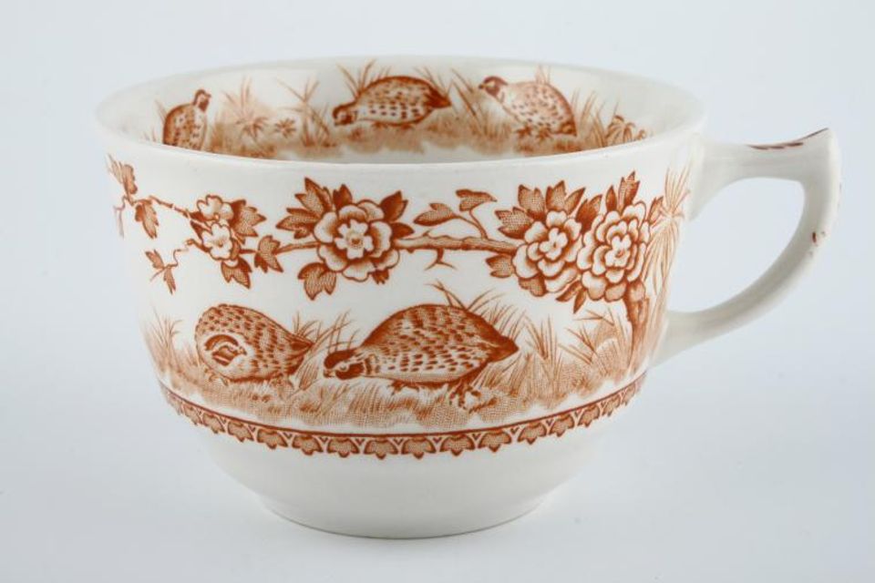 Masons Quail - Brown Teacup Some might not have backstamp 3 5/8" x 2 3/8"