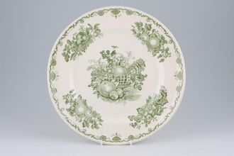 Masons Fruit Basket - Green Dinner Plate Please note; Sizes and shades may vary slightly on all items in this pattern. 10 1/2"