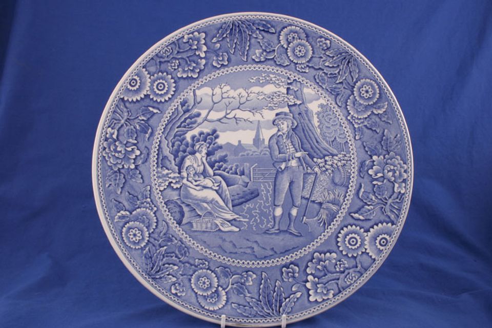 Spode Blue Room Collection Platter Woodman (Gateaux/Buffet) 12 3/4"