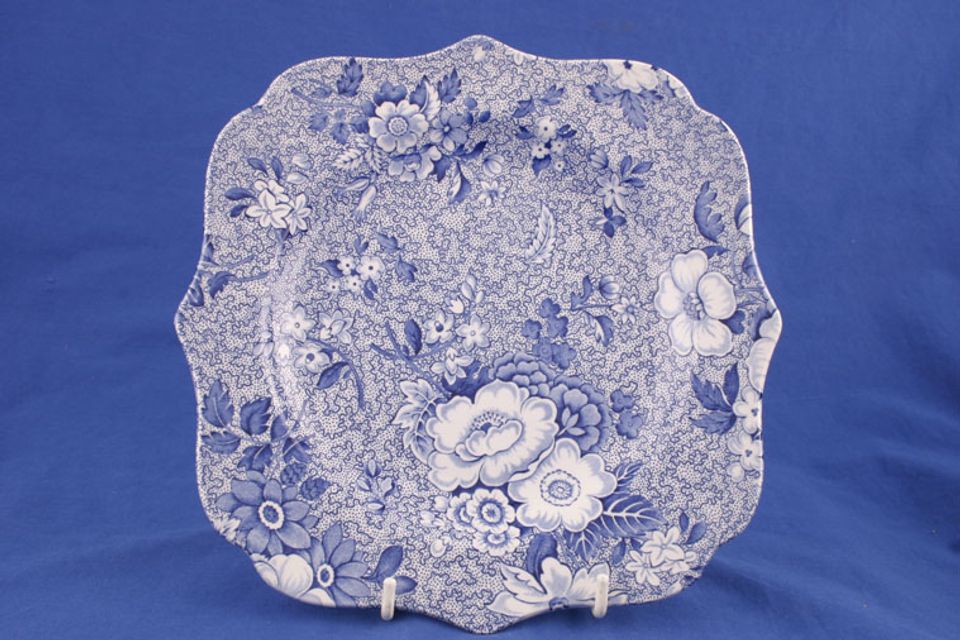 Spode Blue Room Collection Breakfast / Lunch Plate Primula (Garden Buffet Plate) 9"