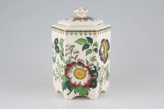 Sell Masons Paynsley - Green Storage Jar + Lid Tea Caddy - Hexagonal