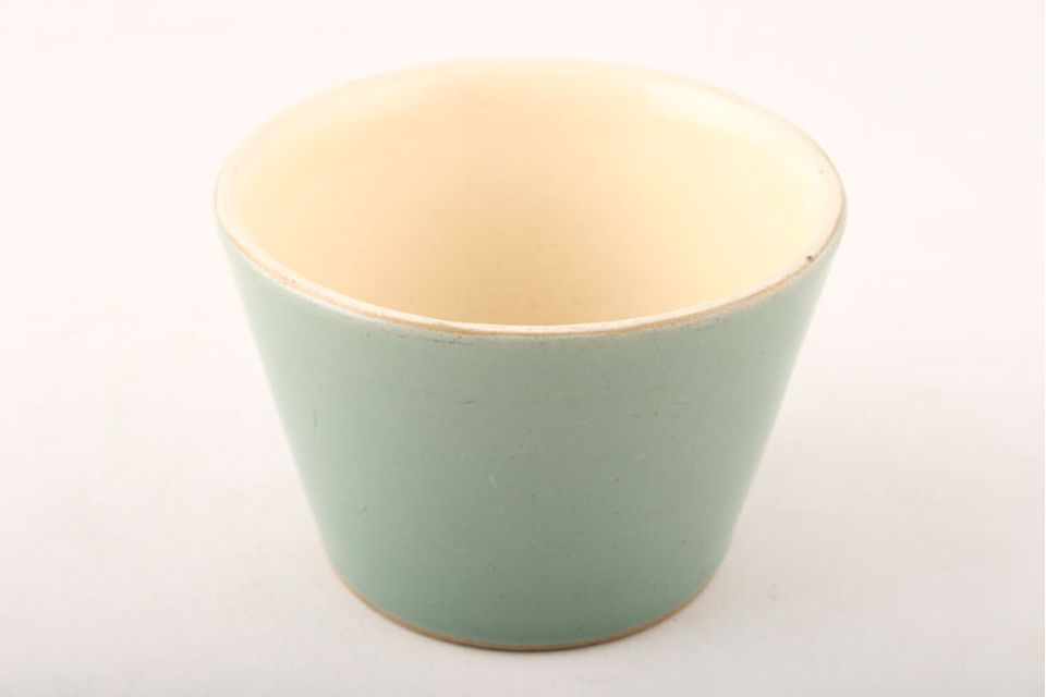 Denby Manor Green Sugar Bowl - Open (Tea) round-open-tapered 4" x 2 3/4"