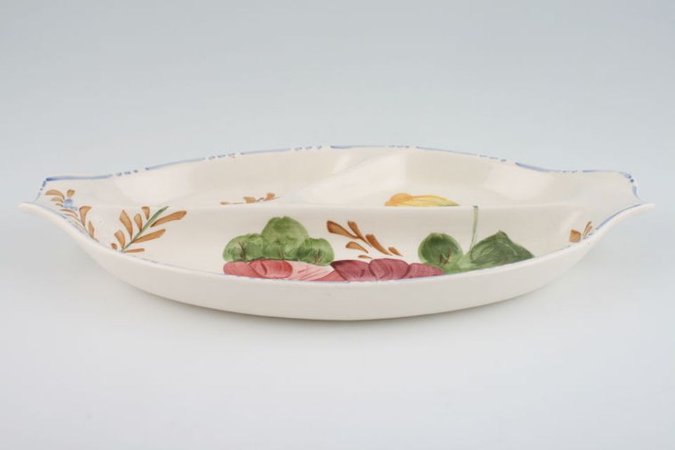 Simpsons Belle Fiore Serving Dish Triple dish, oval 11"
