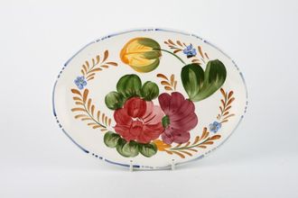 Simpsons Belle Fiore Oval Plate 10 3/4"