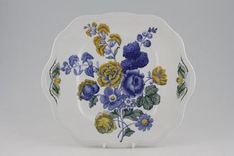Sell Spode Blue Flowers Cake Plate Square 11 1/4"