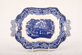 Masons Vista - Blue Butter Dish Base Only For butter dish 8 1/2"