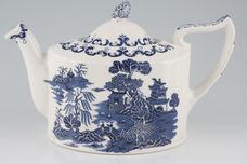 Masons Willow - Blue Teapot The backstamp states Ringtons Ltd 75th anniversary 1907 - 1982 1 1/2pt thumb 1