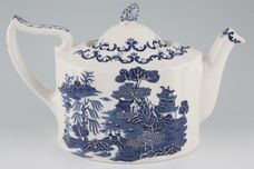 Masons Willow - Blue Teapot The backstamp states Ringtons Ltd 75th anniversary 1907 - 1982 1 1/2pt thumb 2