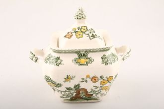 Masons Manchu - Green Sugar Bowl - Lidded (Tea)