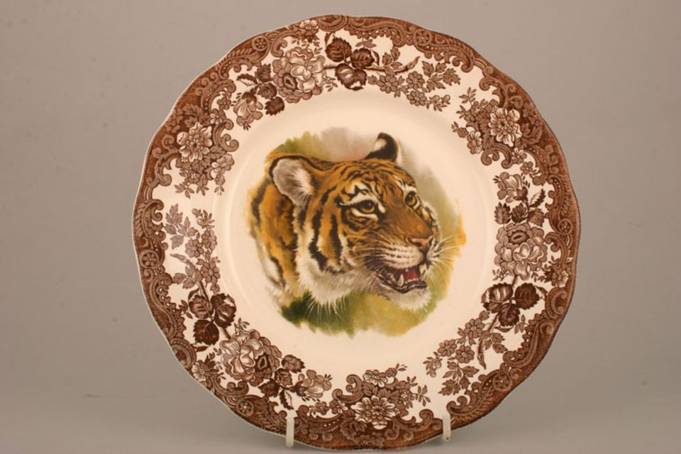 Palissy Game Series - Animals Dinner Plate Tiger 10"