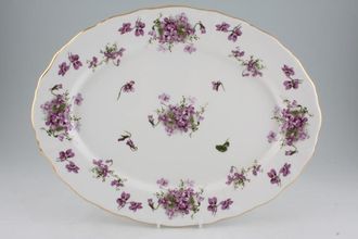 Hammersley Victorian Violets - Acorn in the Crown Oval Platter 15"