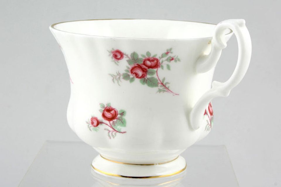 Richmond Rose Time Teacup 2 gold lines round foot - plain white handle 3 1/2" x 2 3/4"
