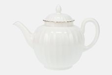 Royal Worcester Strathmore - White - Fluted Teapot 2pt thumb 1