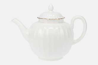 Royal Worcester Strathmore - White - Fluted Teapot 2pt